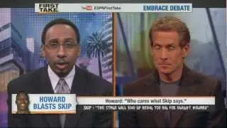 ESPN First Take: Dwight Howard criticizes Skip Bayless