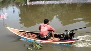 Longtail 150cc boat in Thailand Start Up and Test - john-tom.com