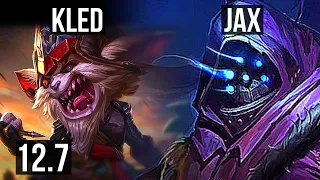 KLED vs JAX (TOP) | Rank 5 Kled, 6 solo kills, 1.3M mastery | BR Challenger | 12.7