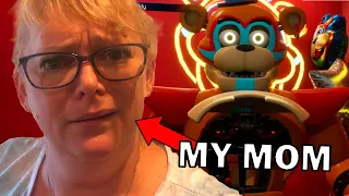 I Made My Mom Play FNAF Security Breach..