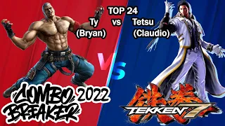 Combo Breaker 2022 Tekken 7 - Top 24 Loser Round 2 - Match 3 - Ty vs Tetsu