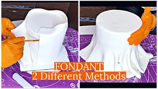 2 Methods to Achieve Neat Fondant Cake