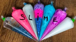 Making Crunchy Slime With Piping Bags - Satisfying Slime Video ASMR #4