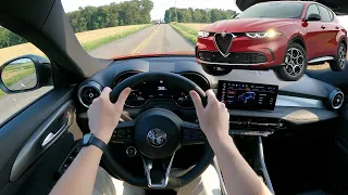 ALMOST Perfect! 2024 Alfa Romeo Tonale Ti Plug-In Hybrid - POV Review (3D Binaural Audio)