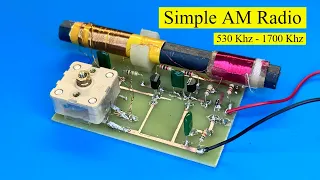 make a simple AM radio!!! Anyone with an Electronics Hobby Can Make radio