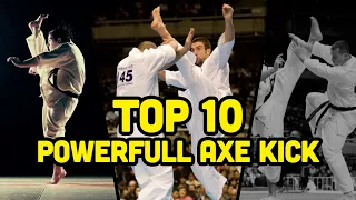 Top 10 The Most Powerful Axe Kicks - Kyokushin Karate