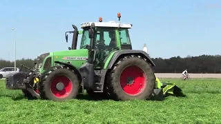 EERSTE SNEDE GRAS MAAIEN FENDT 820 CLAAS DISCO 3600C CONTOUR