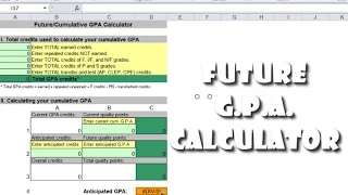 How to use the Future GPA Calculator