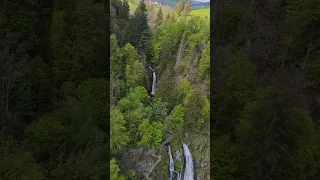 Aftersteg. Подвесной мост над водопадом