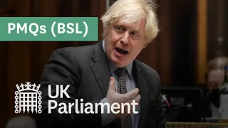 Prime Minister's Questions with British Sign Language (BSL) - 10 February 2021