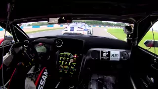 Alex Buncombe Onboard RJN Nissan GTR GT3 British GT Donington