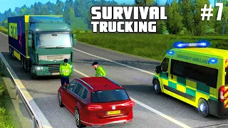 SORRY OFFICER, I DON'T KNOW WHAT I'M DOING - SURVIVAL TRUCKING | DAY 7