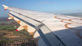 BRITISH AIRWAYS A319 G-EUPH DOVE LIVERY LANDING AT LONDON HEATHROW