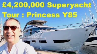 £4,200,000 Superyacht Tour : Princess Y85