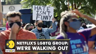 Transphobic show provokes protest, Netflix employees storm out of office | WION News