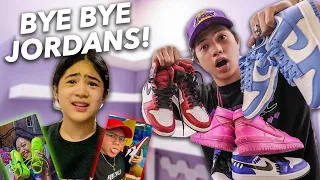 GIVING AWAY Nianas Jordan Collection PRANK!! (Naniwala haha!) | Ranz and Niana