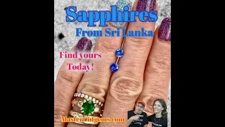 Blue Sapphires from Sri Lanka. How to find a perfect matched pair of gemstones.