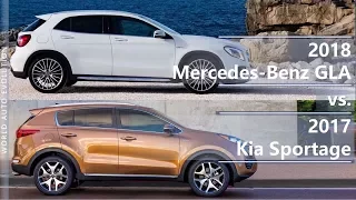 2018 Mercedes-Benz GLA vs 2017 Kia Sportage (technical comparison)