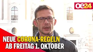 Neue Corona-Regeln ab Freitag 1. Oktober