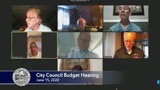 City Council Budget Hearing 6/15/2020
