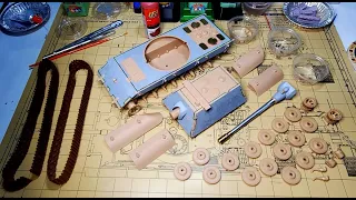 Amusing Hobby 1/35 German WWII E-100 Super Heavy Tank Complete Build. Part 1 Construction.