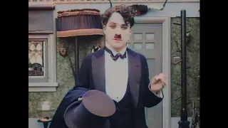 Charlie Chaplin - One AM 1916 HD - color (Laurel & Hardy)