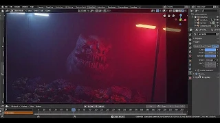 ิblender2.8 monster animation eevee render