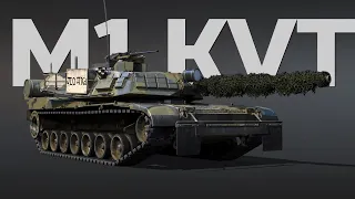 Как Абрамс, но только "Лодка" 🛥 . Обзор геймплея новинки патча M1 KVT в War Thunder.