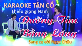 Karaoke Tân cổ - Đường Tím Bằng Lăng - Thiếu giọng Nam (thiếu Kép)