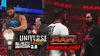 RAW REBOUND: "PLAN B??" (WWE 2K UNIVERSE MODE "RUTHLESS AGGRESSION")