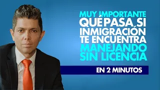 Muy importante:  Qué pasa si inmigración te encuentra manejando sin licencia