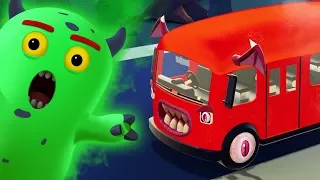 Wheels On The Bus Halloween Special Song 3D Nursery Rhymes by Hoopla Halloween