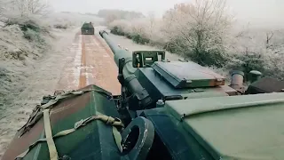 FOOTAGE: PzH 2000 on the way with Ukrainians.