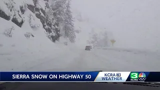 Vehicle spinouts as rain and snow continue in Northern California. Track radar and traffic maps