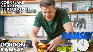 Gordon Ramsay Makes Spicy Cornflake Chicken Sliders in Under 10 Minutes