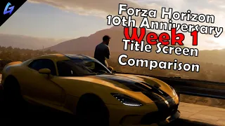 Forza Horizon 10th Anniversary Update | Title Screen Comparison