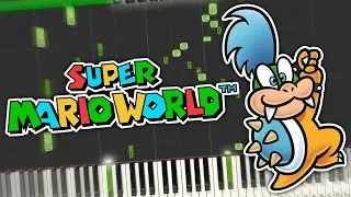 Super Mario World - Koopa Kid Battle Theme Piano Tutorial Synthesia