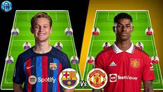 Barcelona Vs Man United Head To Head Predicted Lineup In The Europa League Round Of 32🔥😱