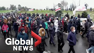 Belarus protests: Demonstrators march in Minsk, continue to demand Lukashenko's resignation