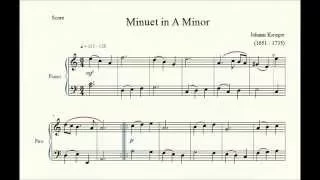 Minuet in A Minor - Johann Krieger - Piano Repertoire 1