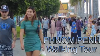 Cambodia Exploring Walking In Phnom Penh Tourist Street 2023