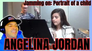 FIRST TIME REACTING TO | ANGELINA JORDAN & BAND - JAMMING ON - PORTRAIT OF A CHILD