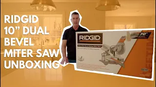 Ridgid 10" Dual Bevel Sliding Miter Saw - Unboxing and Review