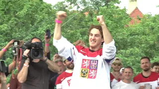 Czech Ice Hockey team celebrates the title of world champions with the fans - oslavy mistrů světa