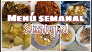 Menu SEMANAL Saludable y Económico | Recetas Fáciles