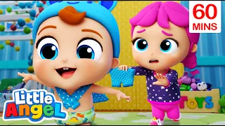 Baby John Too Fast! | Fun Sing Along Songs by Little Angel Playtime