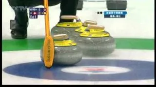 Curling  Beautiful shot for Niklas Edin in 2010