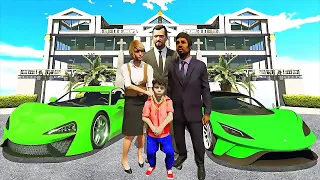 Adopted By BILLIONAIRE FAMILY in GTA 5 | GTA5 AVENGERS