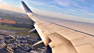 Ryanair Boeing 737-800 GORGEOUS EVENING TAKEOFF from Dublin Airport | ✈