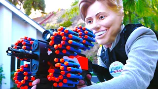 Nerf War: Donald Trump Vs Hillary Clinton